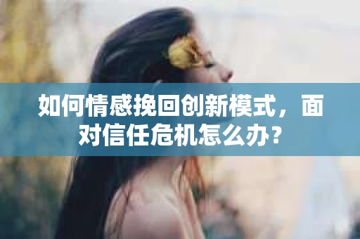 如何情感挽回创新模式，面对信任危机怎么办？