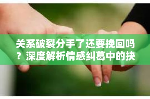 关系破裂分手了还要挽回吗？深度解析情感纠葛中的抉择