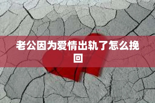 老公因为爱情出轨了怎么挽回