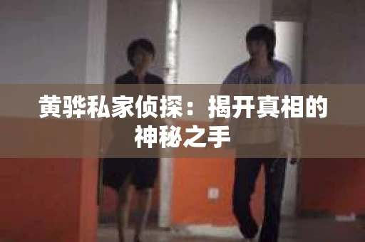 黄骅私家侦探：揭开真相的神秘之手