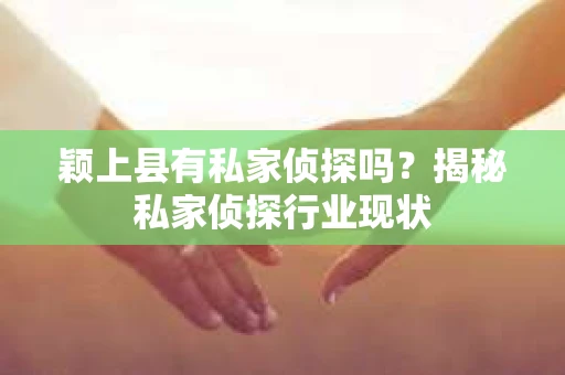 颖上县有私家侦探吗？揭秘私家侦探行业现状