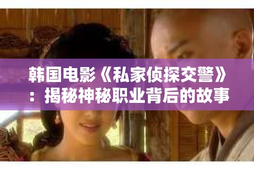 韩国电影《私家侦探交警》：揭秘神秘职业背后的故事