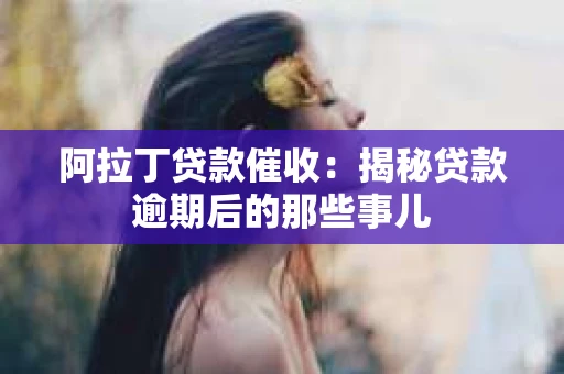 阿拉丁贷款催收：揭秘贷款逾期后的那些事儿