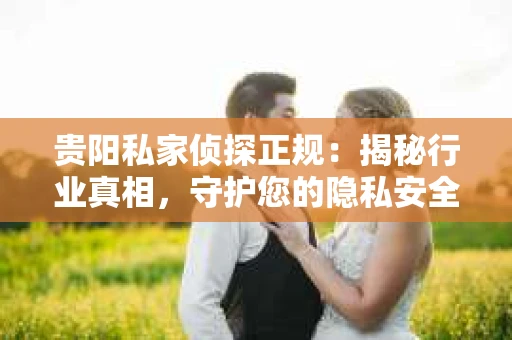 贵阳私家侦探正规：揭秘行业真相，守护您的隐私安全