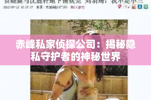 赤峰私家侦探公司：揭秘隐私守护者的神秘世界