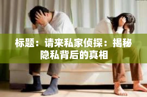 标题：请来私家侦探：揭秘隐私背后的真相