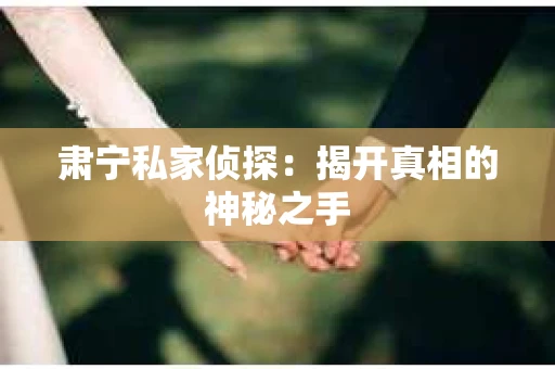 肃宁私家侦探：揭开真相的神秘之手