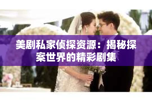 美剧私家侦探资源：揭秘探案世界的精彩剧集