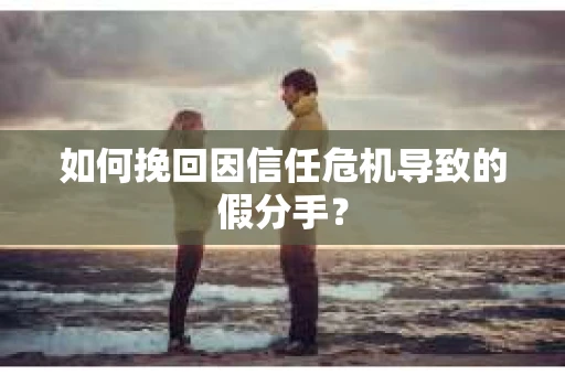如何挽回因信任危机导致的假分手？